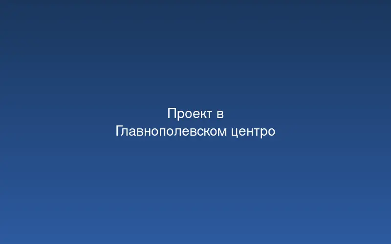Проект в Главнополевском центро